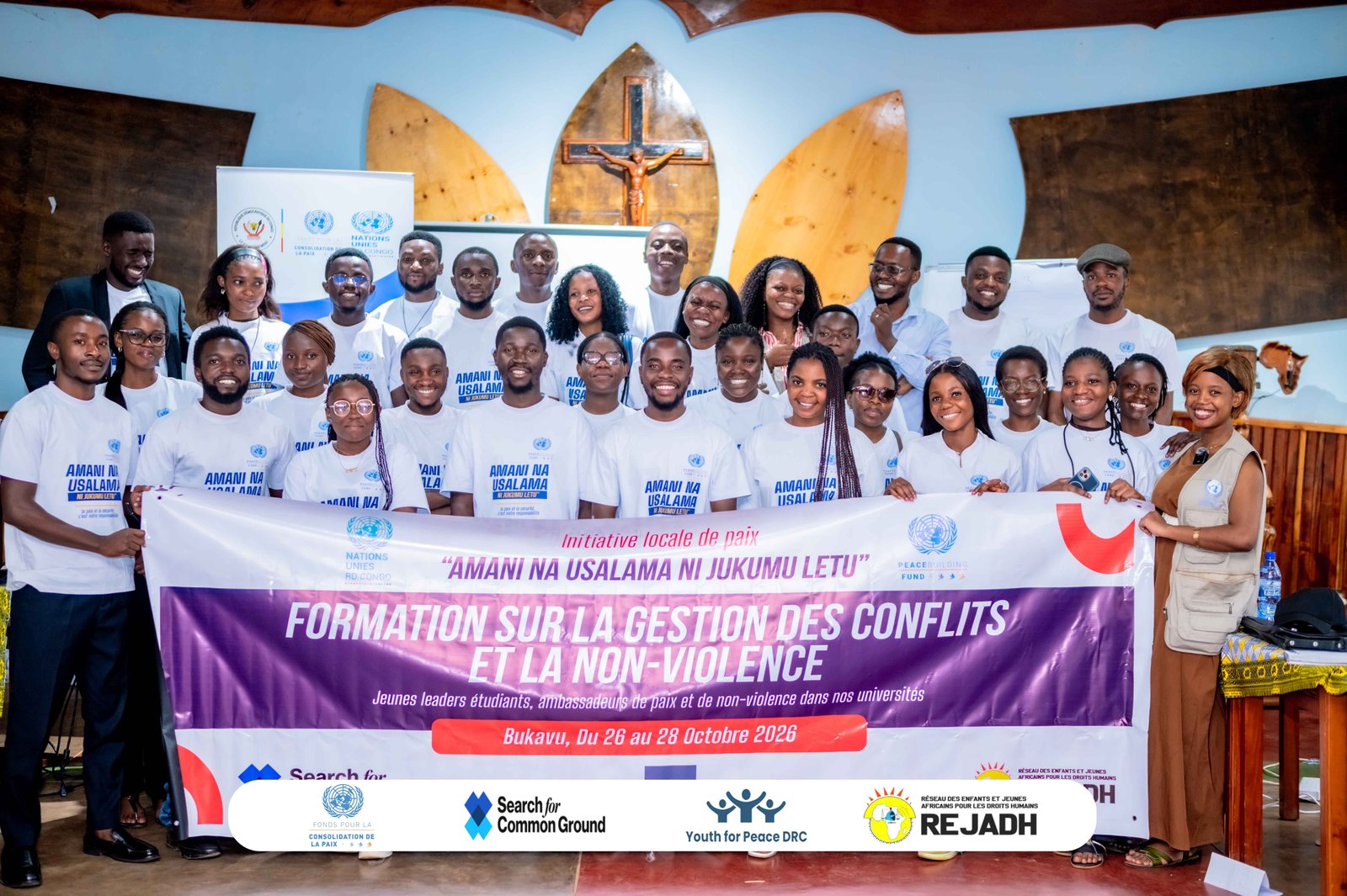 Bukavu : 30 jeunes leaders étudiants formés pour devenir ambassadeurs de la paix